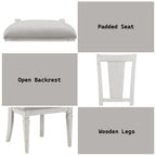 Katia - Side Chair (Set of 2) - Light Gray Linen & Weathered White