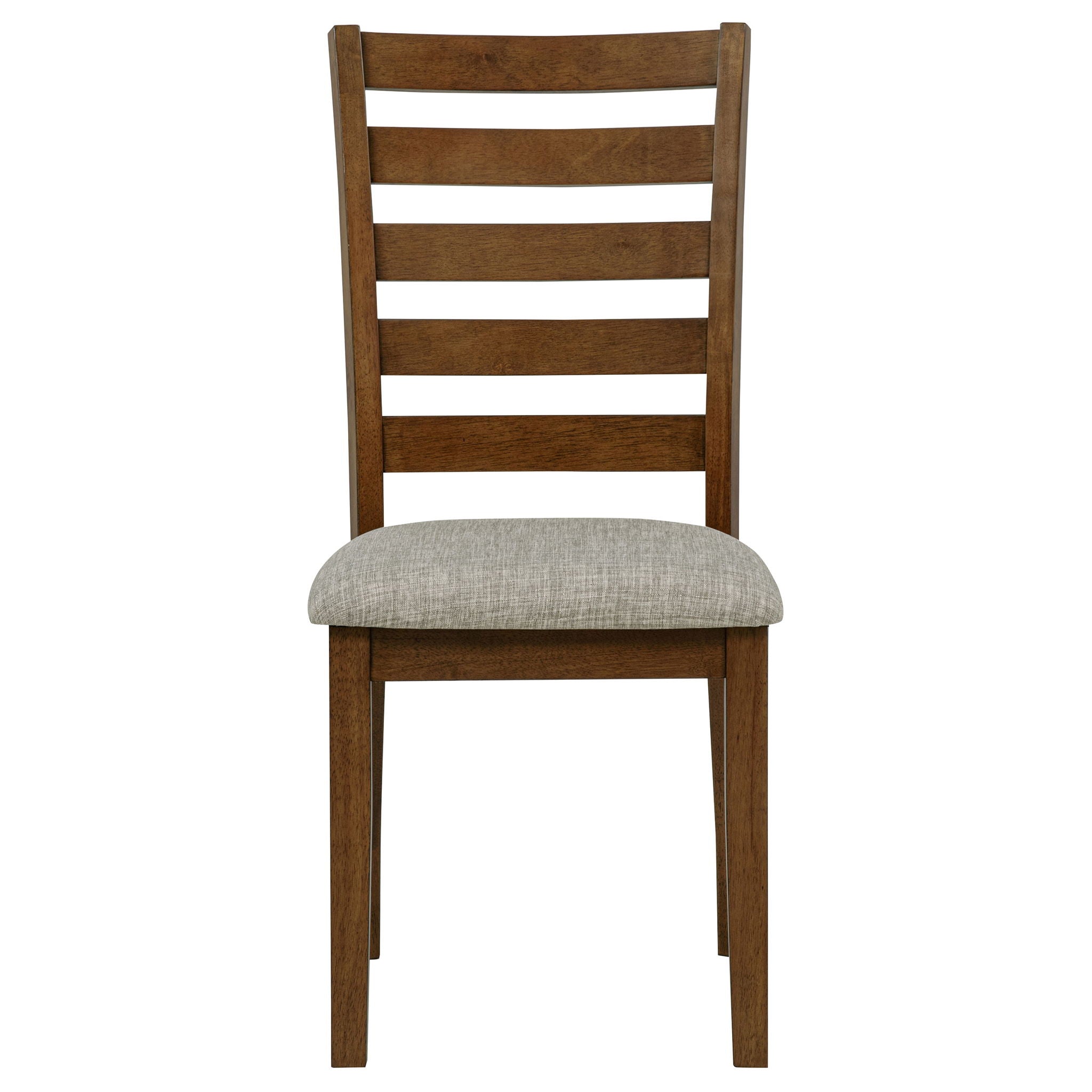 Atwood Wood Dining Side Chair Upholstered Seat Warm Brown