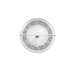 Noralie - 39" Wall Clock - Mirrored & Faux Diamonds