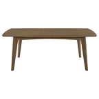 Malone Rectangular 78-inch Wood Dining Table Dark Walnut