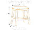 Caitbrook - Upholstered Stool (Set of 2) - Gray
