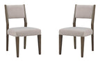 Kavanaugh - Dining Side Chair With Upholstered Seat& Back With o Slats (Set of 2) - Gray