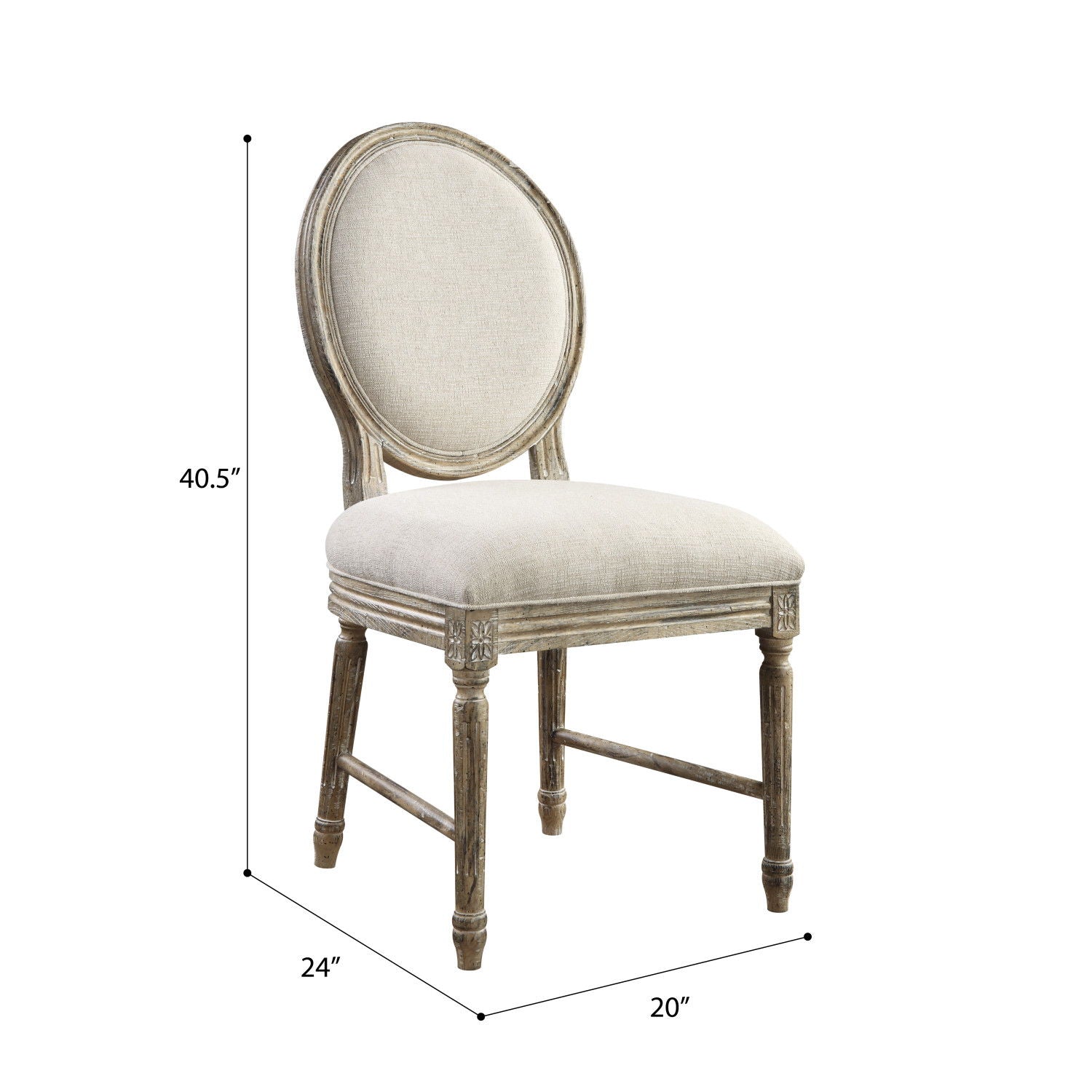 Upholstered Dining Chairs (Set of 2) - Brown