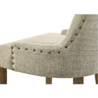 Yotam - Side Chair (Set of 2) - Beige Fabric & Salvaged Oak