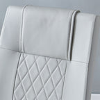 Modern Dining Chairs With Padded Seat, Metal Legs