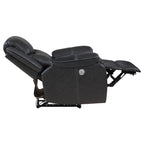Sycamore Upholstered Power Recliner Chair Dark Grey