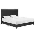 Platform Bed & Upholstered Headboard