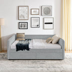 Upholstered Daybed & 2 Drawers