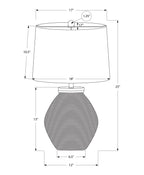 Lighting, Table Lamp, Concrete, Contemporary - Black / Cream
