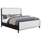 Brookmead 60-inch Upholstered California King Bed Black