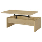 Canoga Engineered Wood Lift Top Coffee Table Light Oak