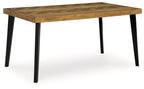 Blondon - Rectangular Drm Table Set (Set of 7) - Brown / Black
