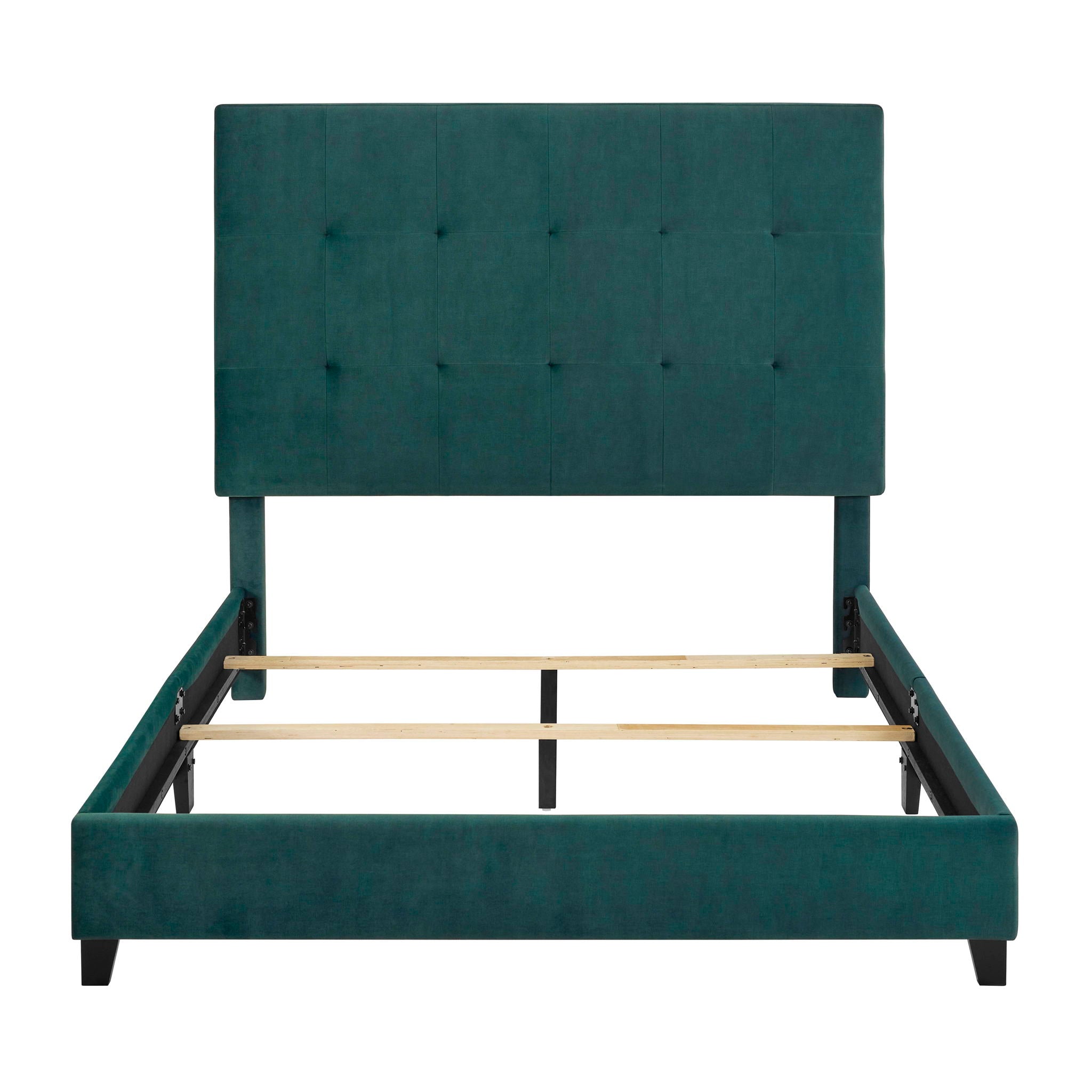 Tufted Upholstered Headboard Platform Bed