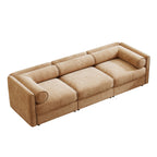 Stylish Sofa With Storage Seat And Cylindrical Backrest