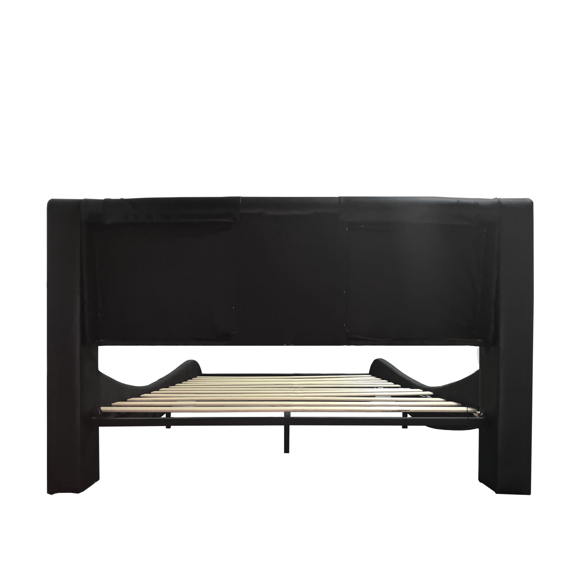Platform Bed Frame With LED Lighting, tooth Music, Vibration Massage