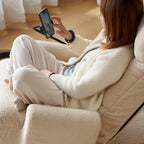 Adjustable Swivel Lounge Chair With 360 Degree Rotating Seat And Headrest Support