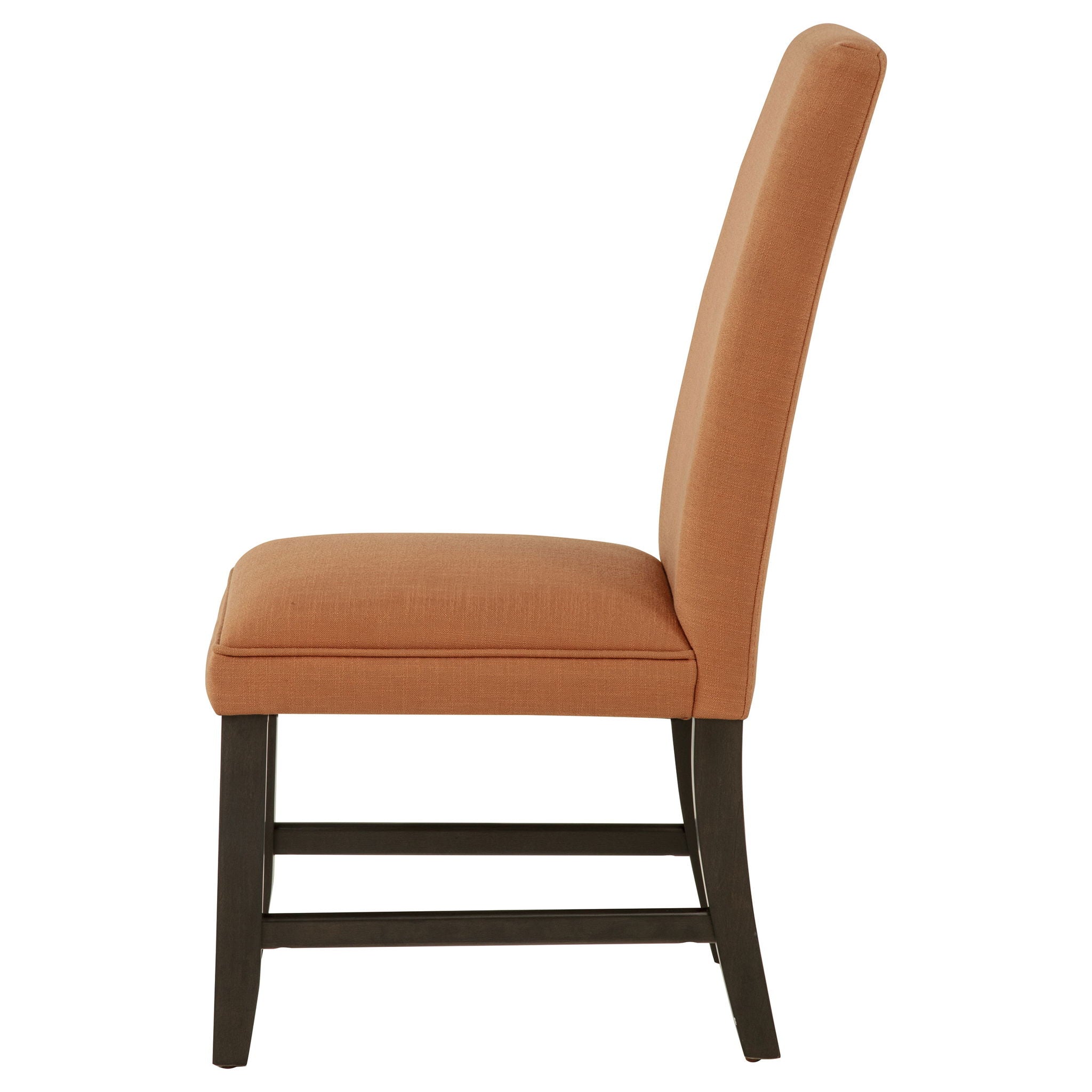 Berning Fabric Upholstered Parson Side Chair Salmon Orange (Set of 2)