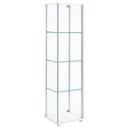 Bellatrix 3-shelf Clear Glass Curio Cabinet White