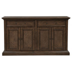 Ridgewell 2-drawer 4-door Dining Server Dark Oak