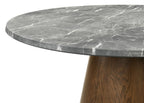 Franklin 50-inch Round Dining Table Grey and Dark Oak