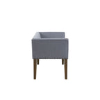 Elegant Design Bench Upholstery, Solid Wood Frame