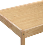 Della - 3 Piece Solid Wood Kids Table & Two Chair Set - Natural