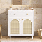 Modern Bathroom Vanity With Sink, Cabinet With Adjustable Shelf