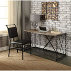 Jodie - Writing Desk (Same Ac00905) - Rustic Oak & Antique Black