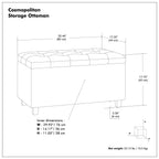 Cosmopolitan - Upholstered Storage Ottoman