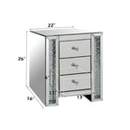 Nysa - Accent Table - Mirrored & Faux Crystals