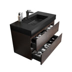 Alice - Bathroom Vanity Wall Mounted With Sink, Large Storage