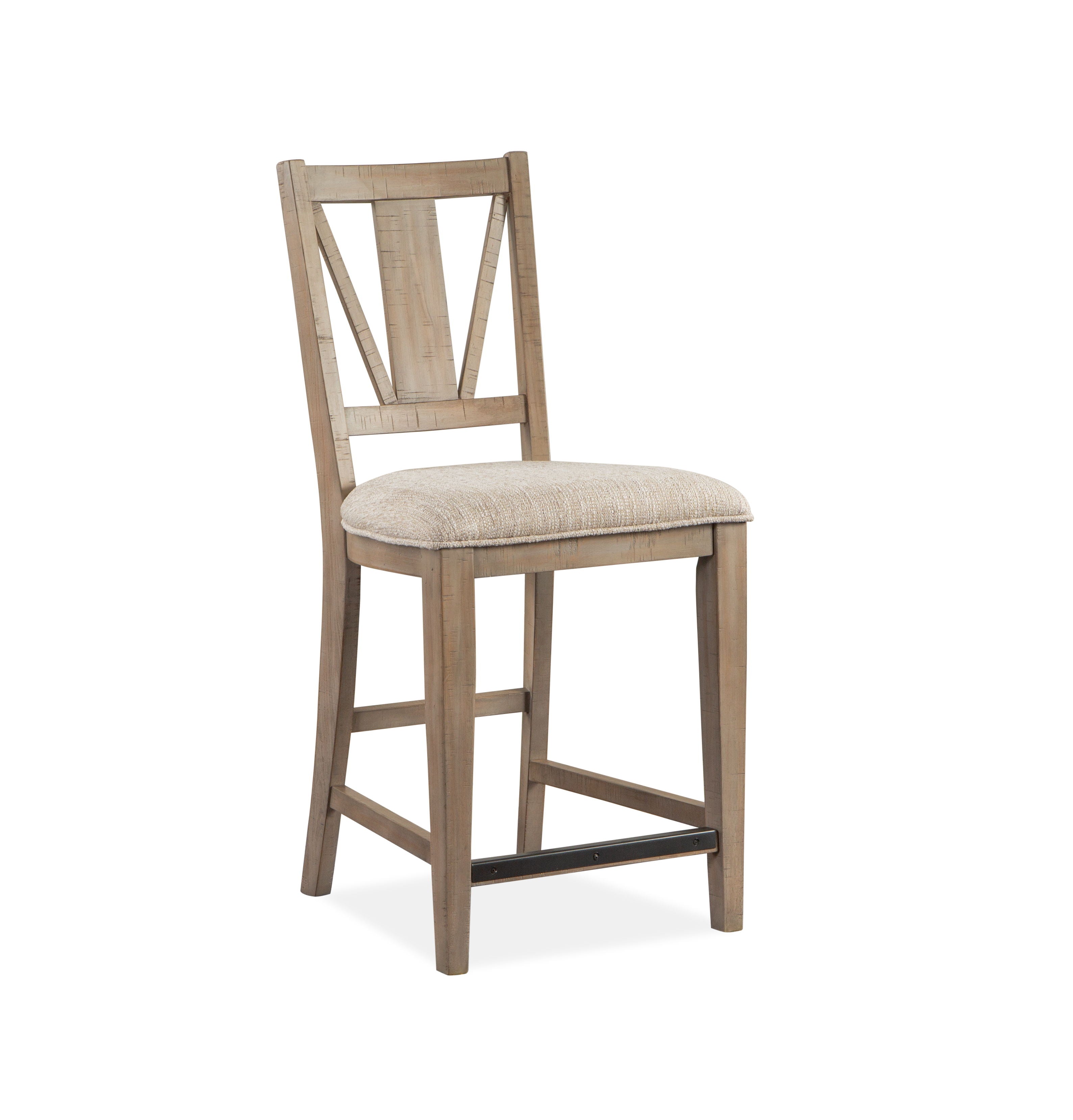 Paxton Place - Counter Chair With Upholstered Seat (Set of 2) - Dovetail Gray
