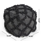 Jumanji - Handcrafted Wool And Cotton Pouf - Brown