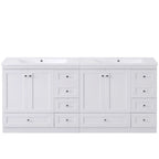 Shaker Free Standing Bathroom Vanity Cabinet & Sink, Soft Close Drawers, Soft Close Doors