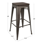 Oregon - Contemporary Barstool (Set of 2)