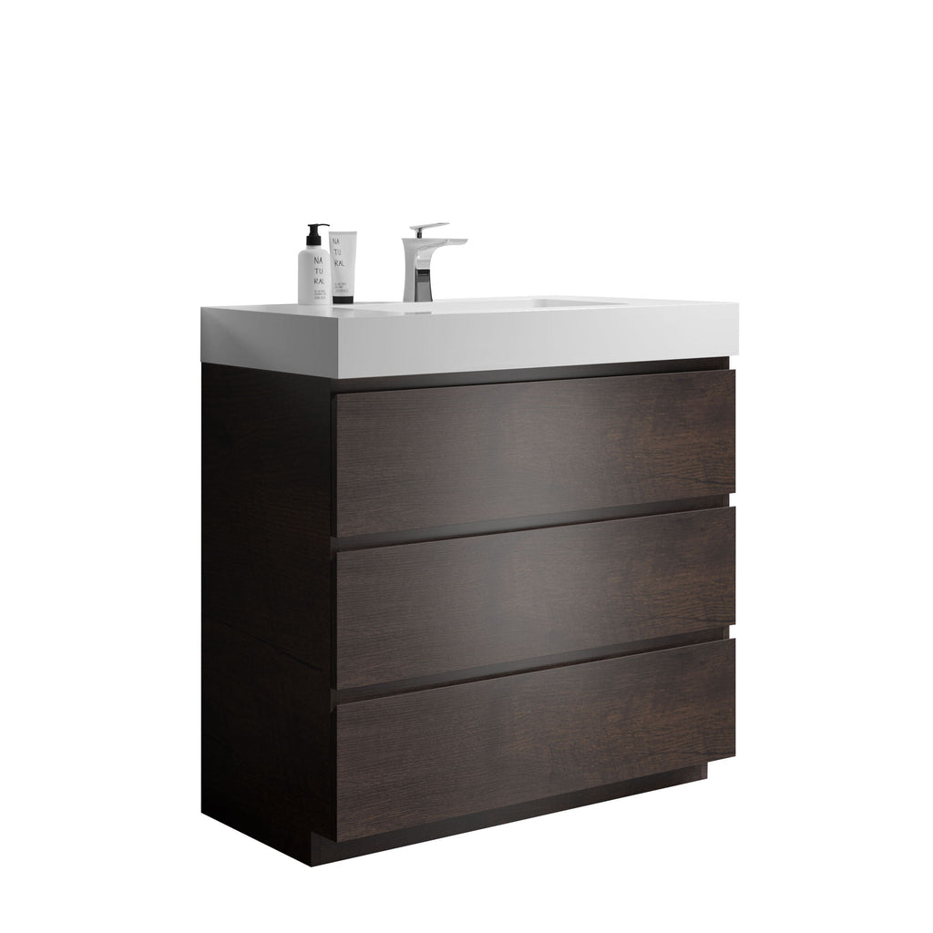Alice - Bathroom Vanity With Large Storage, Freestanding