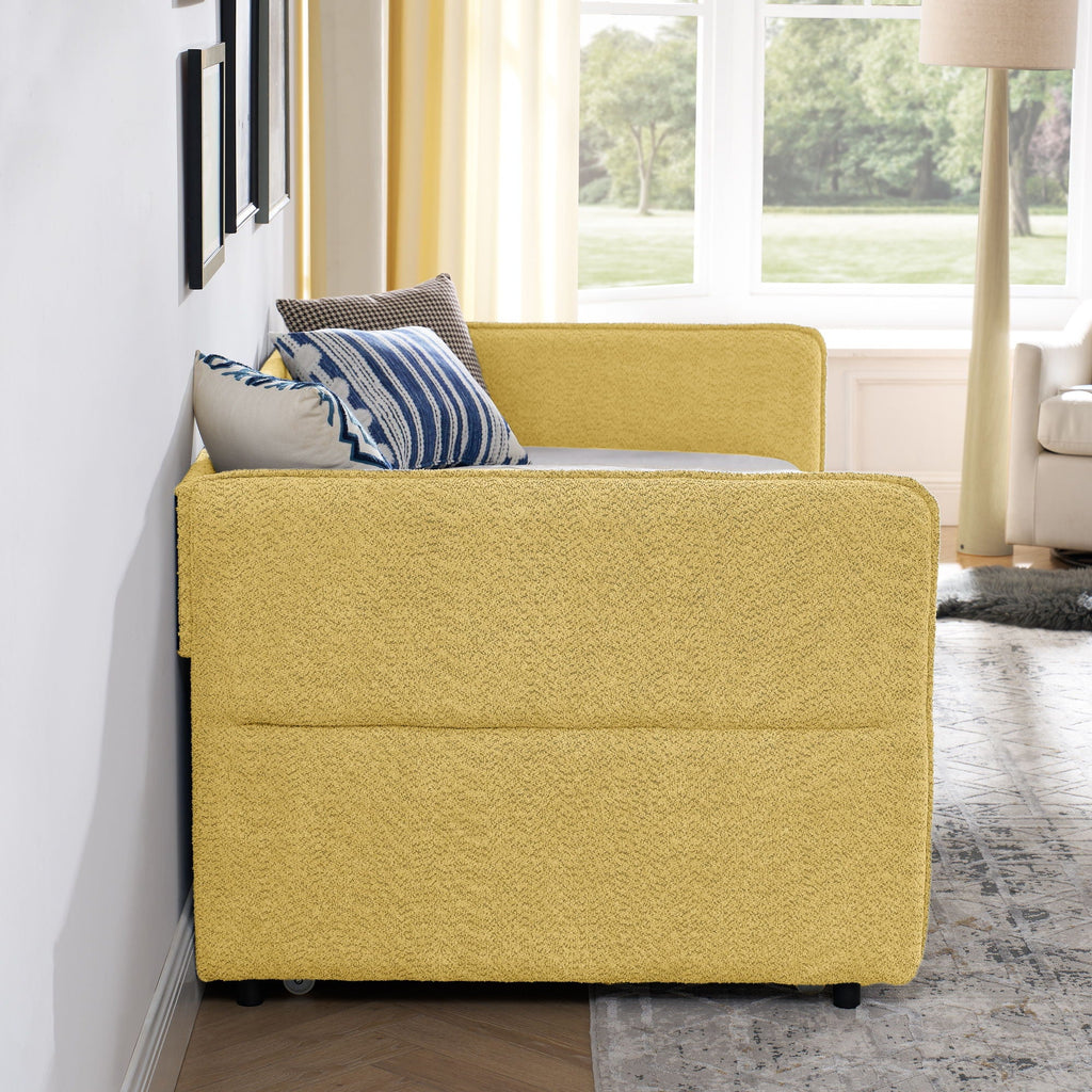 Upholstered Daybed With Pop Up Trundle