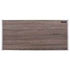 Finis - Writing Desk With USB - Weathered Oak & Chrome