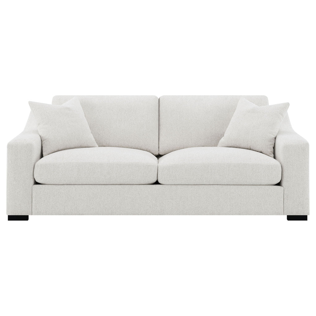 Ashlyn Fabric Upholstered Track Arm Sofa Sand