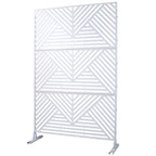 Freestanding Outdoor & Indoor Freestanding Metal Privacy Screen