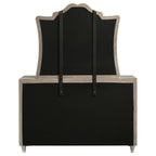 Antonella 7-drawer Upholstered Dresser with Mirror Ivory