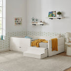 Safe Kids Bed With Guardrails And Storage