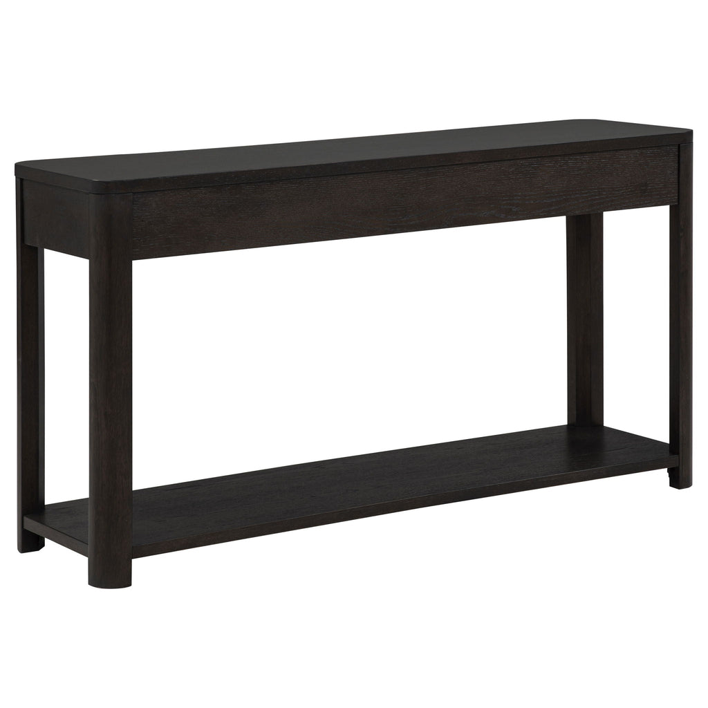 Marcelo Sofa Console Table with 2 Drawers and Shelf Coffee