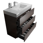 Alice - Bathroom Vanity With Large Storage, Freestanding