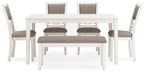 Erinberg - Dining Room Table Set (Set of 6) - Antique White