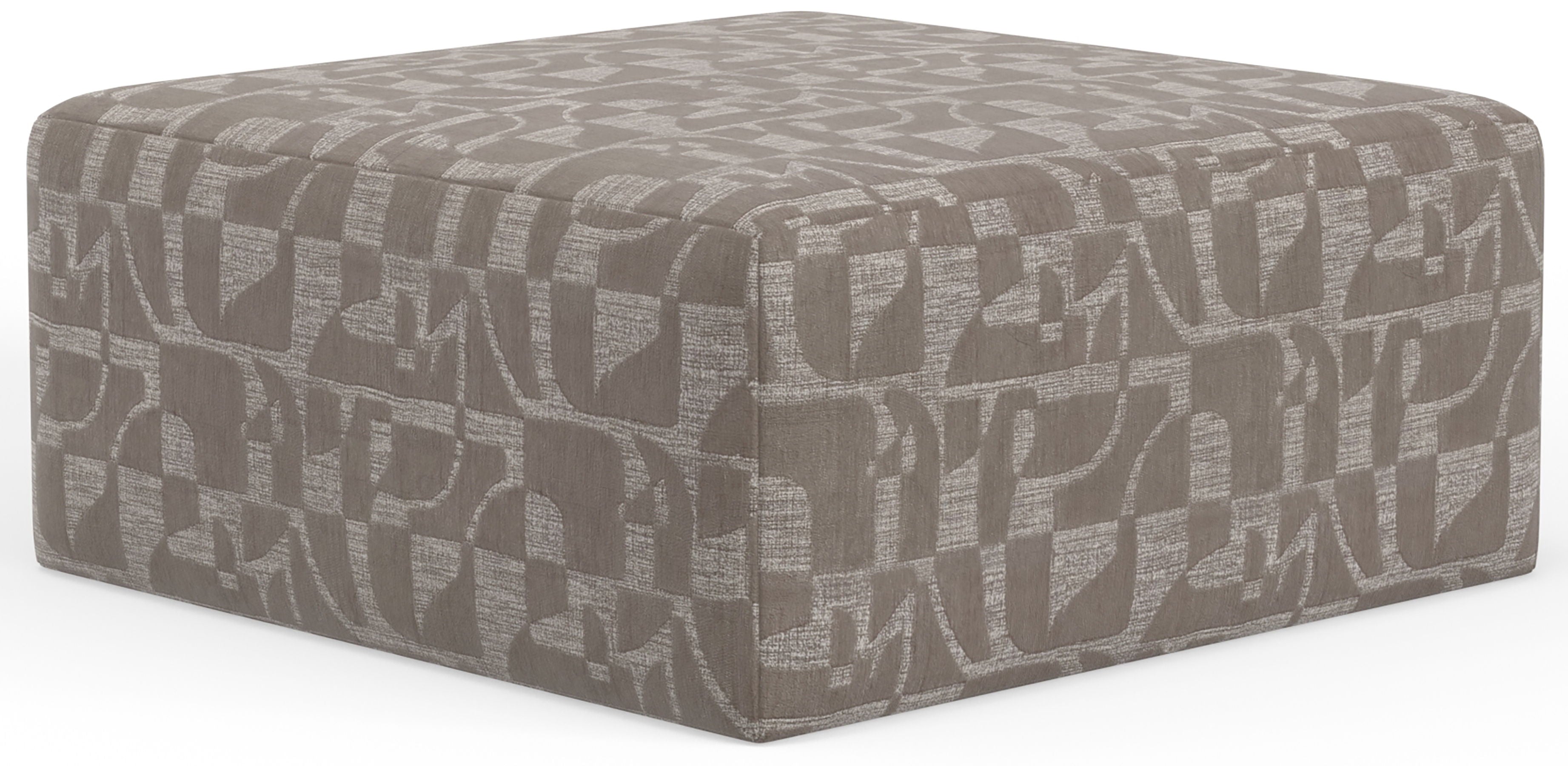 Zeke - Cocktail Ottoman - Cloud
