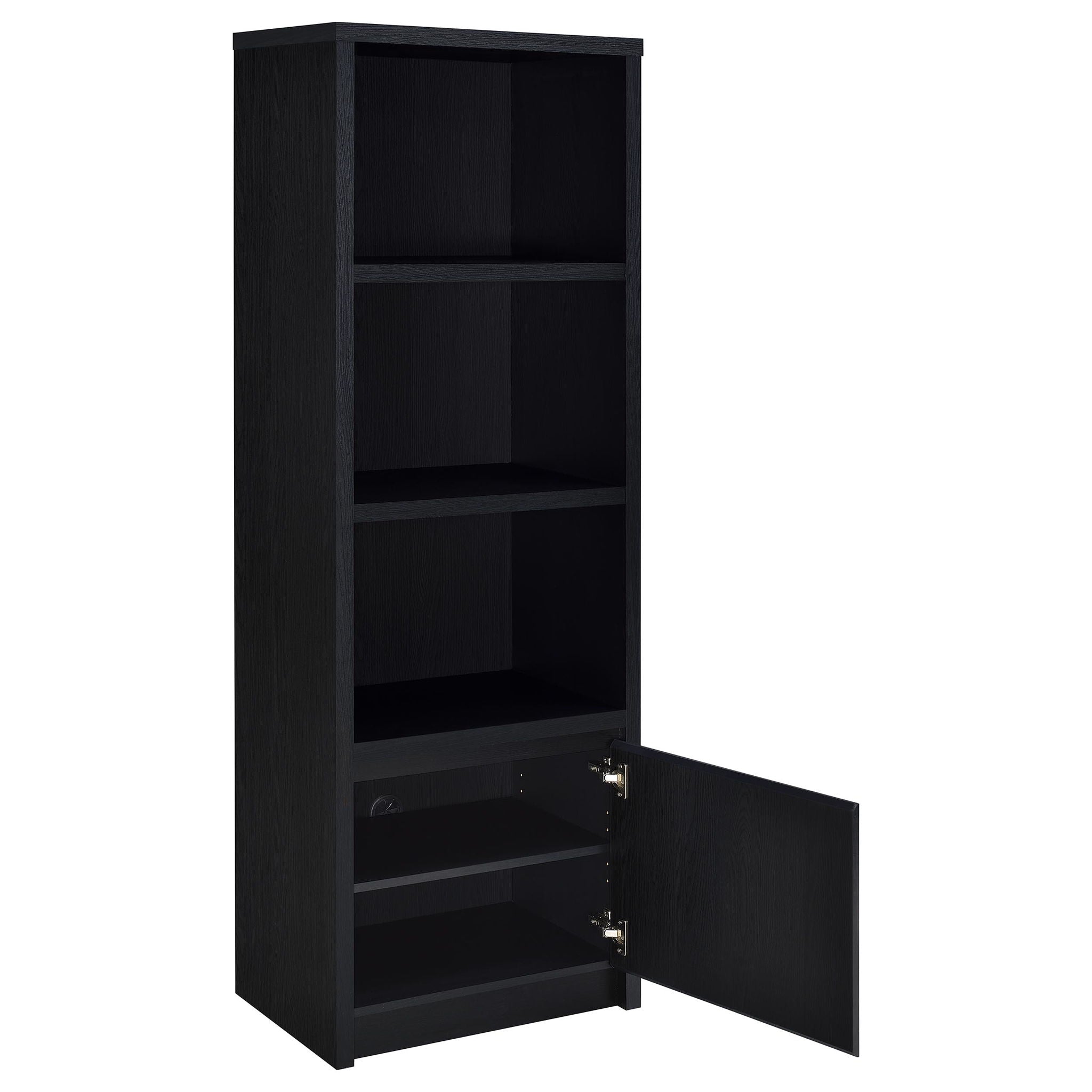 Winfield 3-shelf Media Tower Entertainment Pier Black