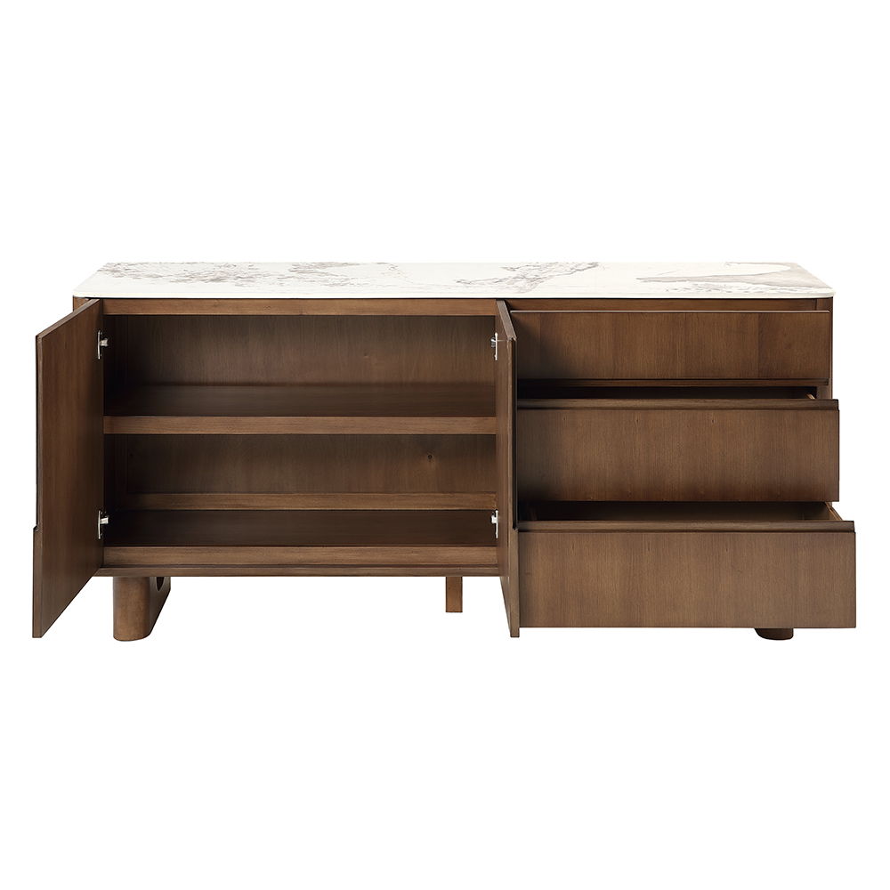 Harvey - Server With Ceramic Top - Walnut