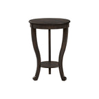 Accent End Table, 2 Tier, Traditional - Walnut