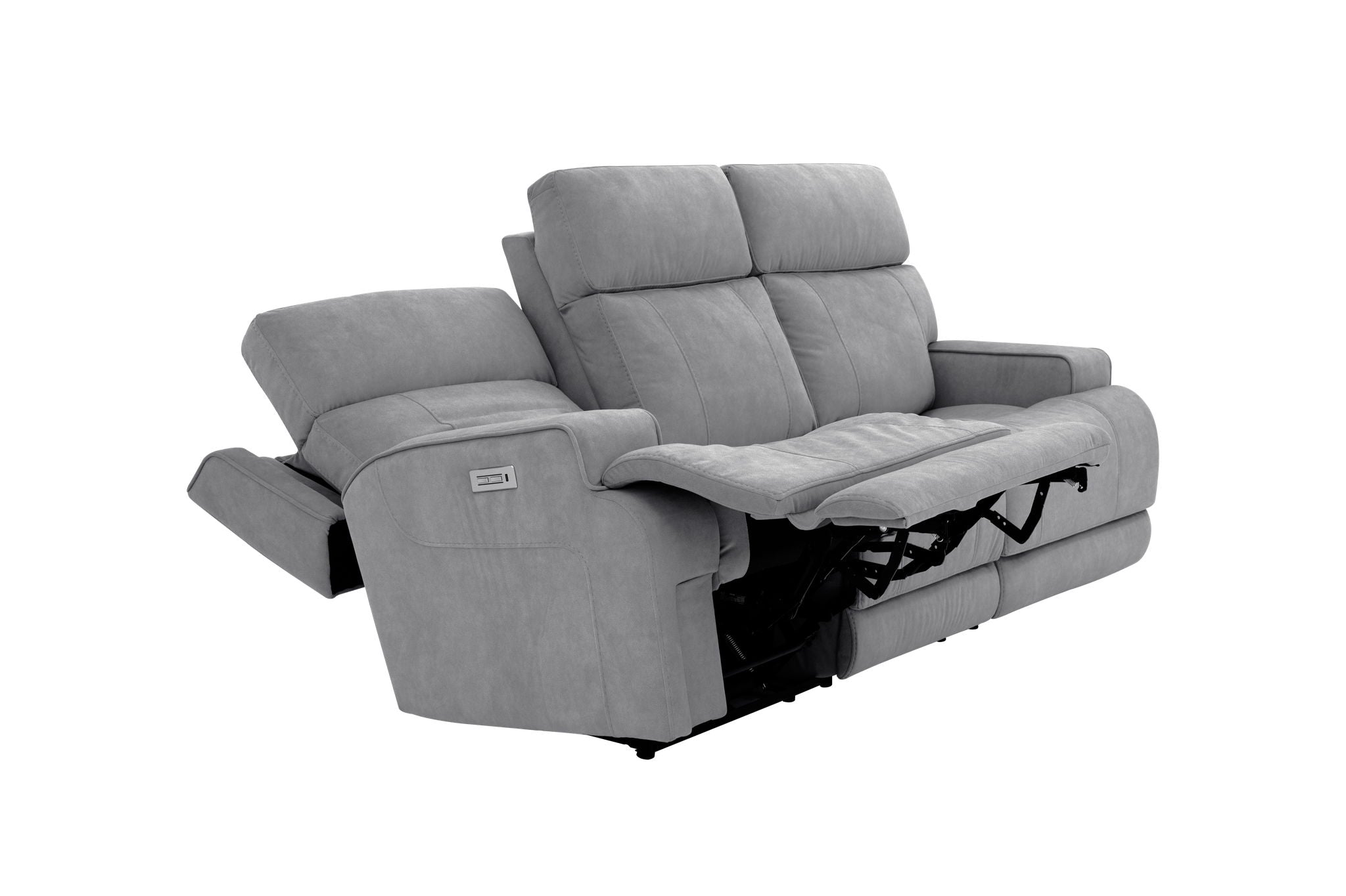 Ashbee - Power Sofa With Power Recline, Power Headrest, Zero Gravity And 3" Footrest Extension